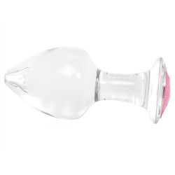 Generique Plug Bijou en Verre Diamond Glassy S 6.5 x 2.7cm